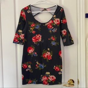 Bodycon Floral Mid-length Dress